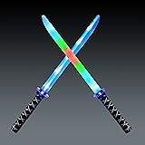 JOYIN 2 Packs Toys Ninja Swords for Kids with
