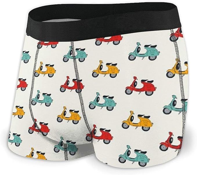 Motorcycle Mens Boxer Briefs Comfortable Soft Underwear Boxers for Men