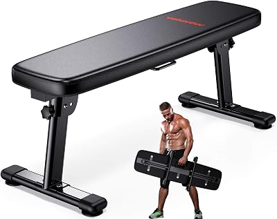 WINNOW Weight Bench Folding Workout Bench with Carrying Handle - Multiuse