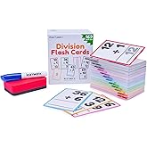 Division Flash Cards 3rd Grade 4th 5th and 6th – 169 Math Flashcards – All Facts 1-12 - Learn Division for Kids - for Ages 6, 7, 8, 9 and 10