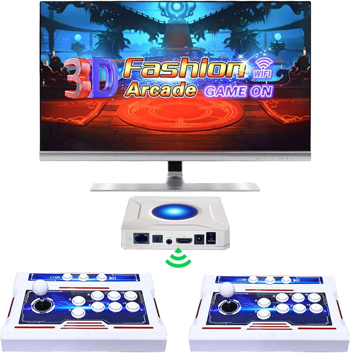 Photo 1 of [39800 Games in 1] Pandora Box 3D Arcade Game Machine, Double Wireless Joystick Arcade Console, WiFi Function to Add Game Online,Compatible PC & Projector & TV