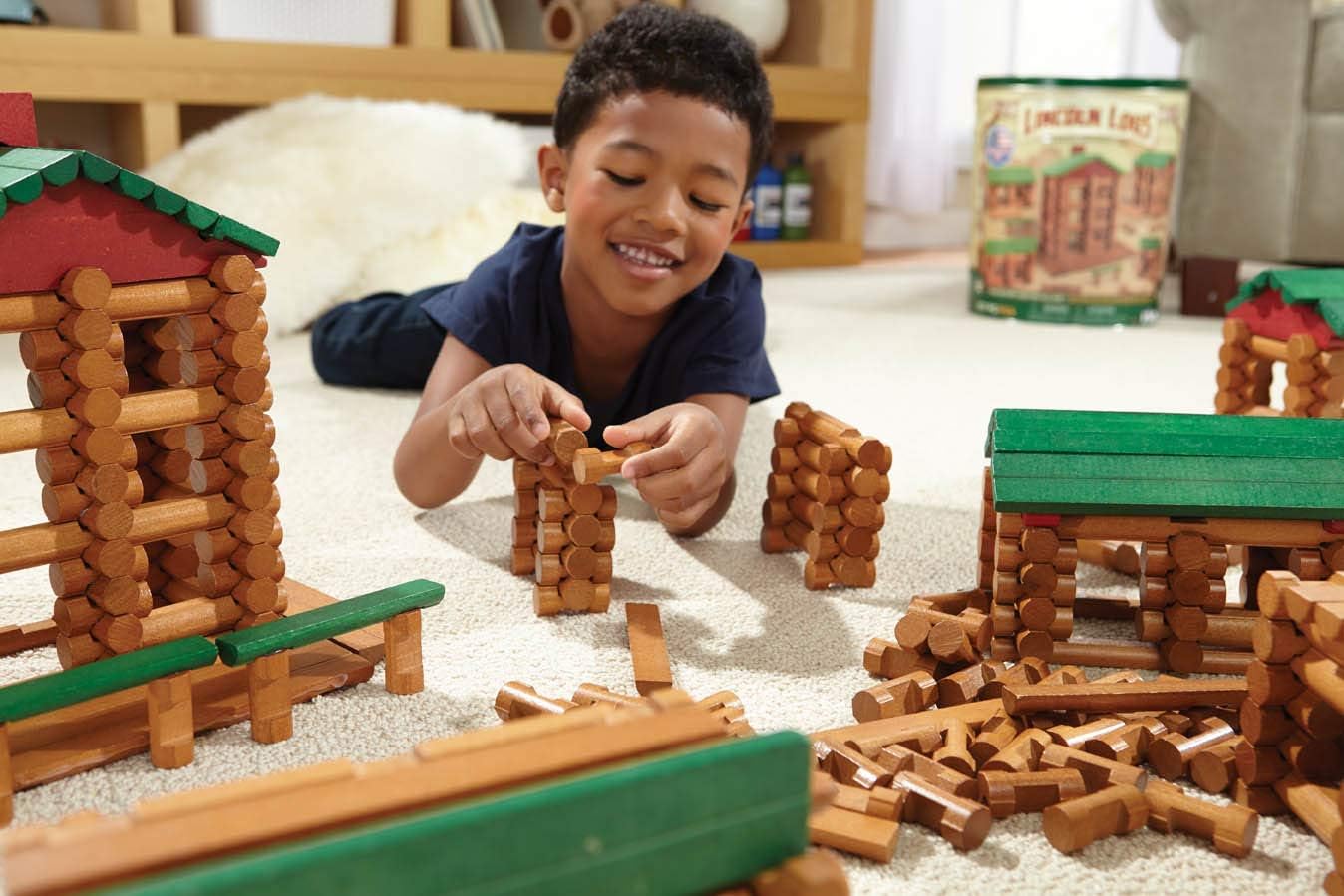 lincoln logs 327 pieces set