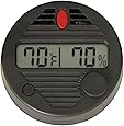 HygroSet II Round Digital Hygrometer for Humidors, 10-Second Refresh Rate, Battery Included, +/- 2% Humidity and 1% Tempeture Accuracy for Cigar Humidors, by Quality Importers