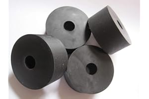 IZZY USA LLC #1 ANTI-VIBRATION PRODUCTS 4-Pack - Made in USA - Premium Quality Multi-Purpose Rubber Spacer, 2" OD x 1/2" ID x 1" Thick (AVS-X19-19), for Home-Industrial-Automotive-Marine & More! Buy The Best!