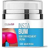 ProLab Organics InstaBum Butt Enhancement Cream – Butt Lift and Firming for a Bigger, Rounder, Perkier Bum – Brazilian Booty Growth Cream with Voluplus, Maca, Wild Yam, and Gotu Kola – Made in USA
