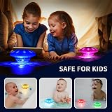 TEPENAR Rechargeable Floating Pool Light IP68 7 Colors Remote USB Charging view 5
