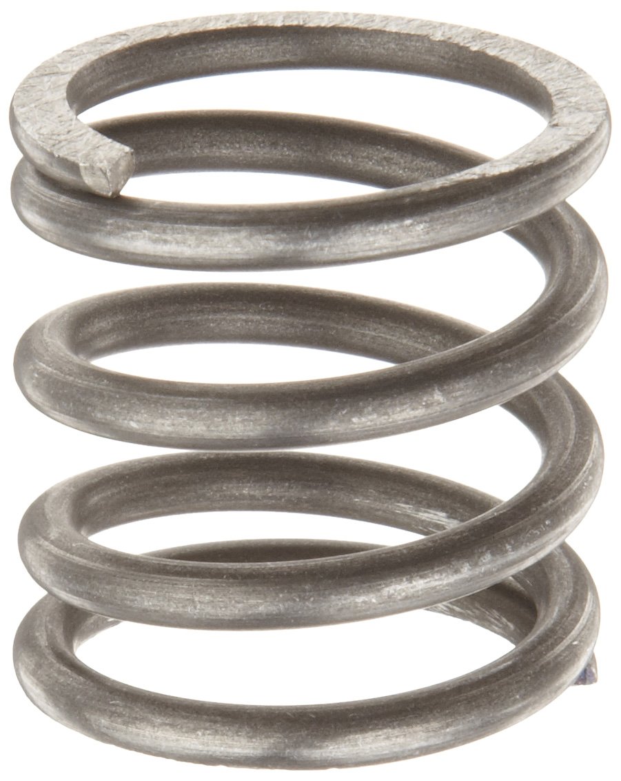 Music Wire Compression Spring, Steel, Inch, 1.225" OD, 0.135" Wire Size
