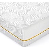 Planet Sleepings 5inch Crib Mattress, Organic Cotton Dual Sided Comfort Memory Foam Toddler Bed Mattress, Dual Layer Breathab