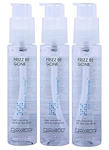 GIOVANNI COSMETICS- Eco Chic Frizz Be Gone- Super Smoothing Anti Frizz Hair Serum- 3 Pack (2.75 Fl. Ounce Bottles)