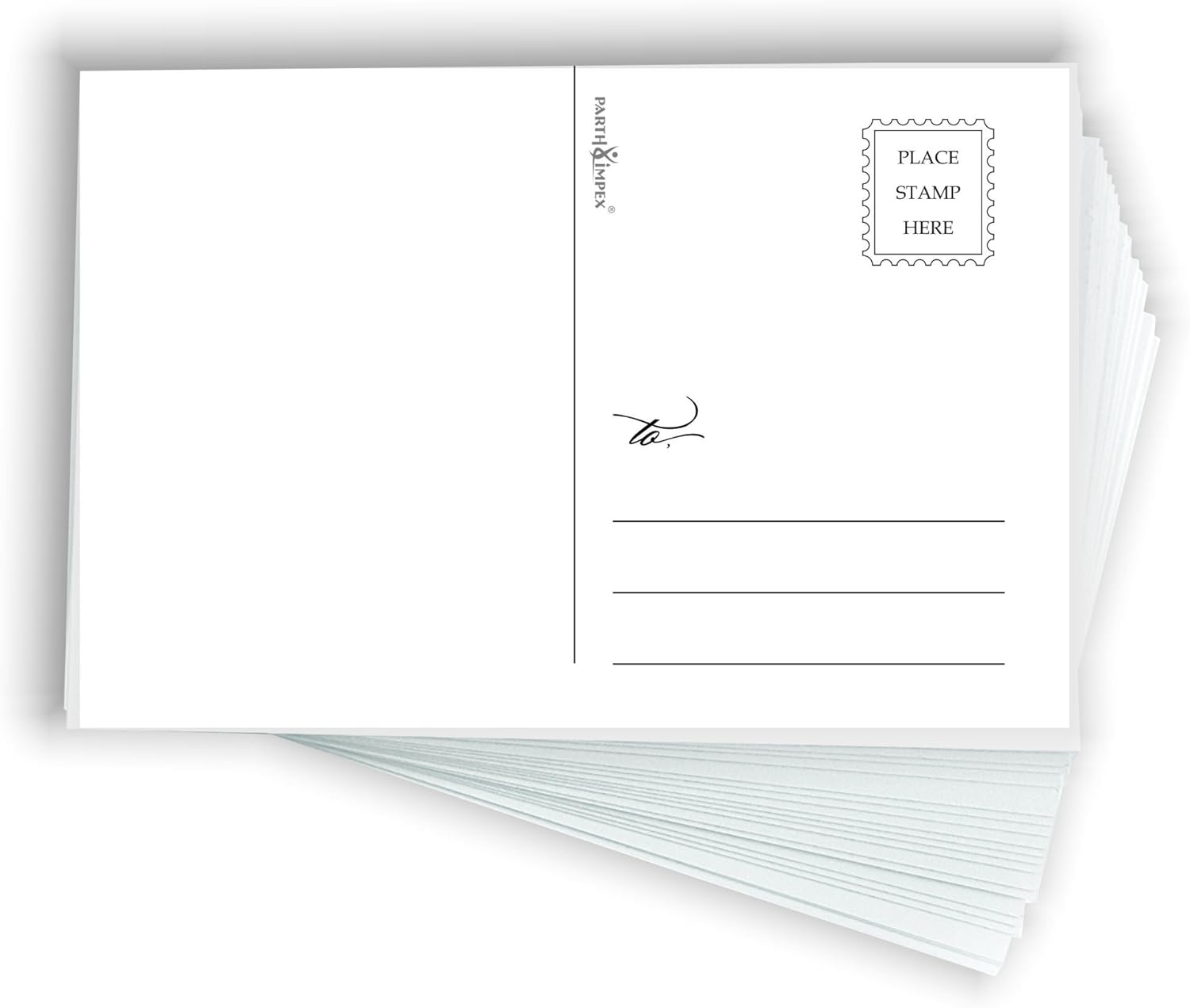 PARTH IMPEX Blank Mailable Postcards 4"x6" (Pack of 50