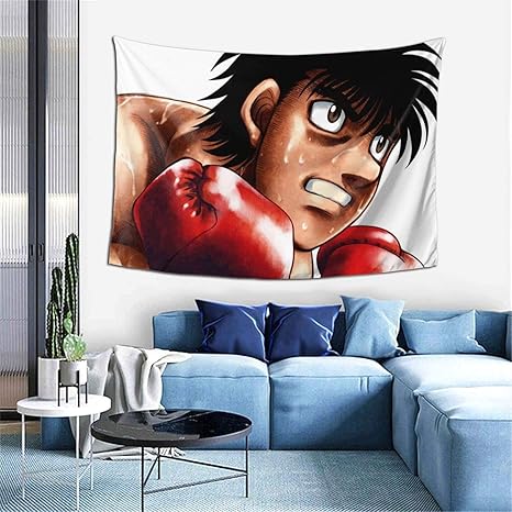 Amazon Co Jp はじめの一歩 1 北欧ins風背景布 けタペストリー インテリア リビング かっこいい 壁掛け 乙女心 ベッドルーム 学生 宿舎 個性 改造する デコレーション 配置 枕元 おしゃれ飾り 壁紙 ホーム キッチン