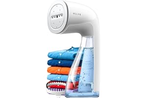 HiLIFE Upgraded Steamer for Clothes, Handheld Portable Design, 1100W Powerful Steam, 300ml Larger Tank & No Leak Tech, 30S Fast Heat-up, Quick Wrinkle Remover, Compact Size for Travel, ONLY 120V