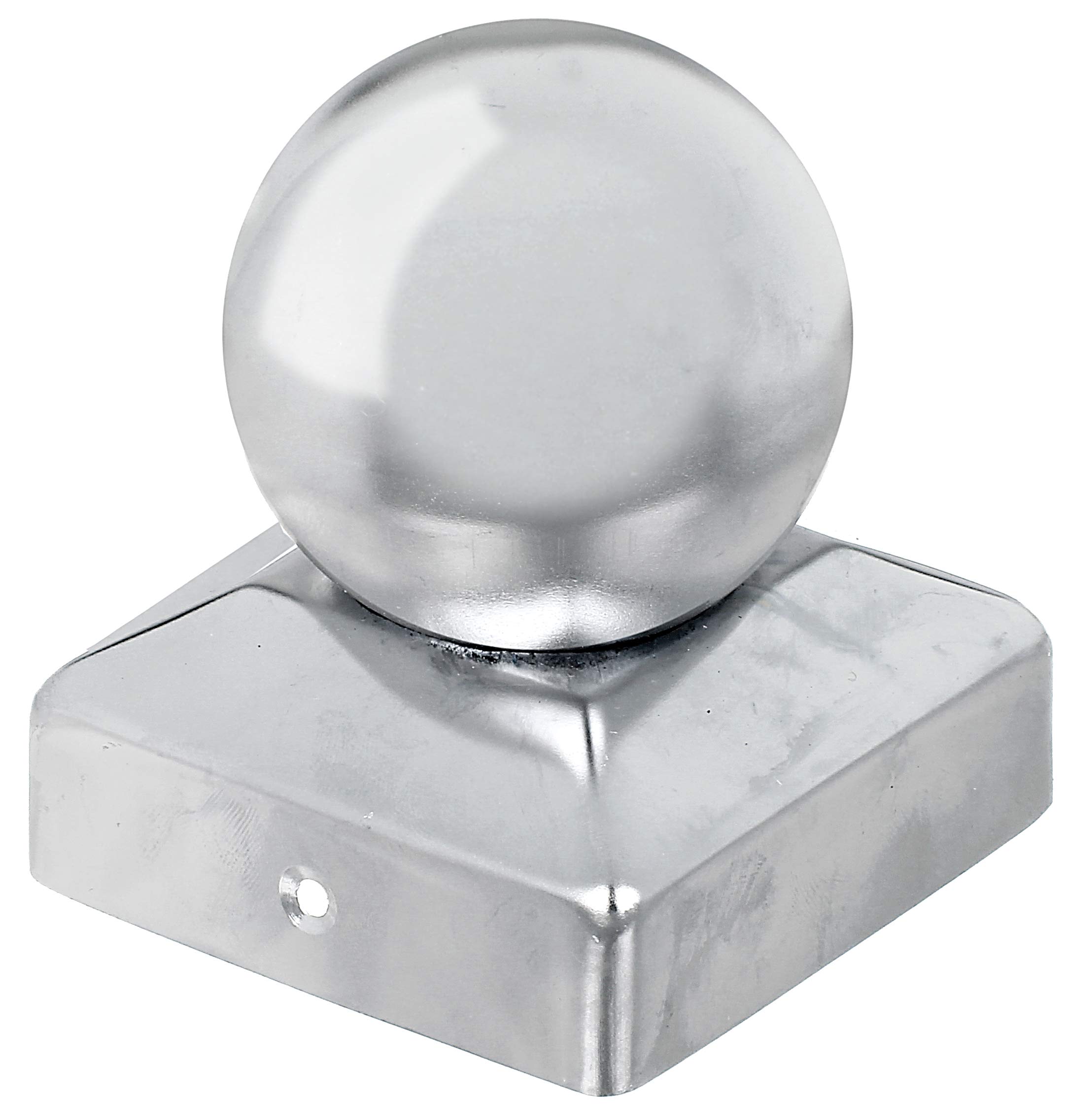 Post Cap for Wooden Posts with Ball Head 70 x 70 mm / 1 STK. Material: Edelstahl — image 1