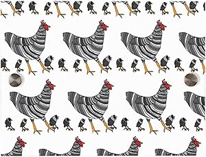 Welcome Sign for Front Door Barred Rock Chickens Wooden Sign Fade-resistant Home Decor Sign Home Wall Decor for Door Bedroom Living Room