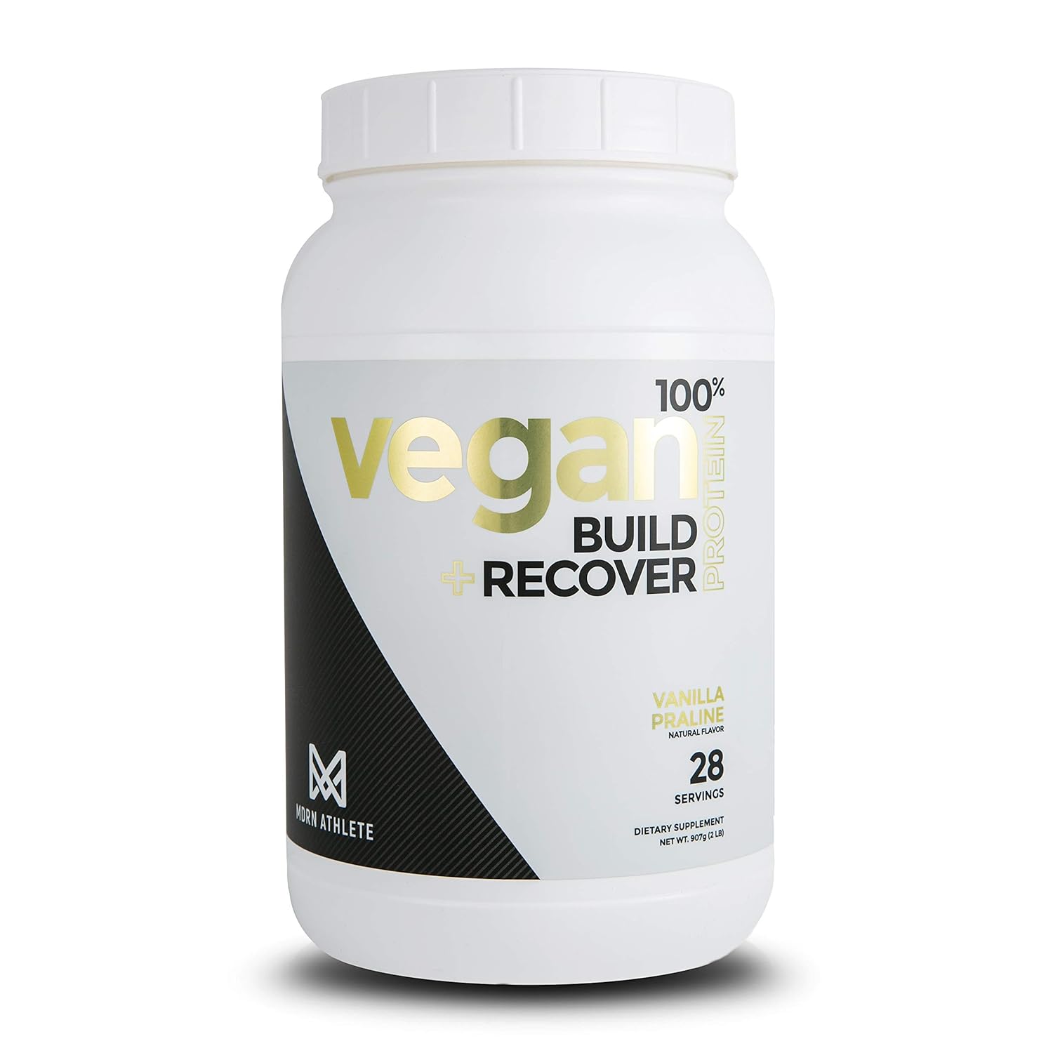 Mdrn Athlete Plant Based Protein Powder Vegan Gluten Lactose Free Vanilla Praline 2 Pound