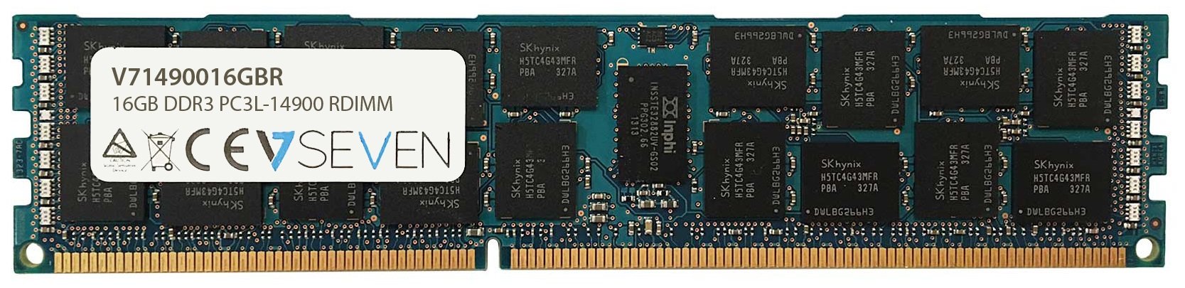 V7 V71490016GBR V7 16GB DDR3 PC3_14900 _ 1866MHZ REG Server Memory Module _ V71490016GBR — image 1
