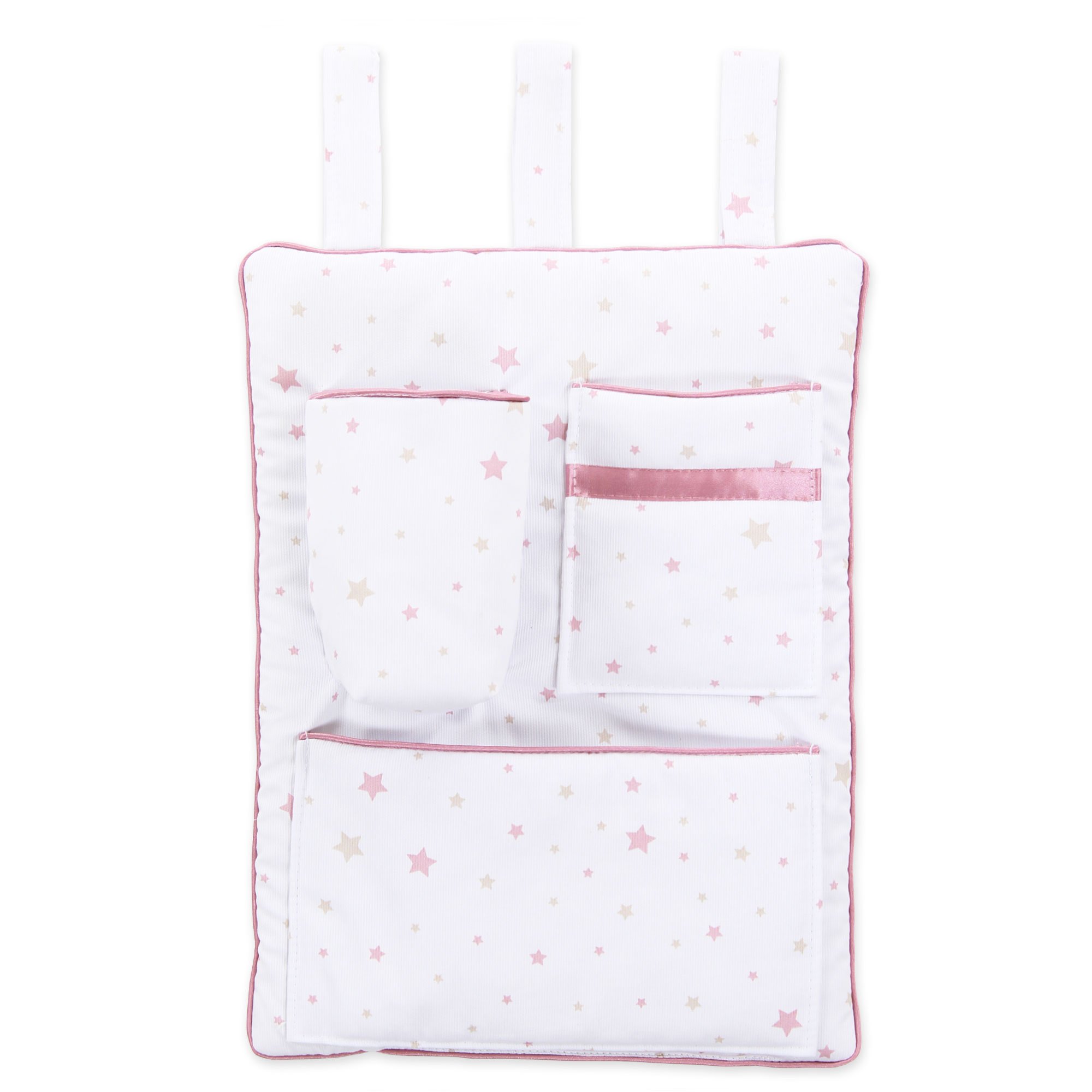 babybay Organizer, White starsmix Sand/Berry, one Size