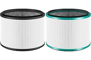 2 Pack HP01 HP02 HEPA Filter Compatible with Dyson Desk Purifier, Dyson Pure Cool Link Desk DP01 DP02, Pure Hot + Cool Link H