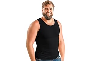 ARMSTRONG AMERICA Compression Shirt for Men | Gynecomastia Compression Tank Top Men | Mens Shapewear Compression Shirts