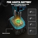 Ecarke Cordless Air Compressor for Makita 18V Battery 160 PSI 4 Nozzles view 7