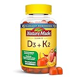 Nature Made Vitamin D3 K2 Gummies, Vitamin D 5000