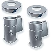 WZKO Pool Handrail Anchor Kit – Heavy-Duty 316 Stainless Steel Anchors for Inground Pool Ladder Escutcheons, Prevents Corrosion, Concealed Design Pack 2