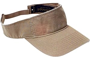 DORFMAN PACIFIC Dorfman Hat Co. Men's Garment Washed Twill Visor