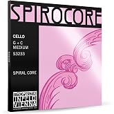 Thomastik-Infeld Spirocore Cello G&amp;C Twin Set - Medium Tension - S3233 - Spiral Steel Core, Tungsten Wound - Powerful &amp; Focused Tone, Deeply Resonant, Reference Standard