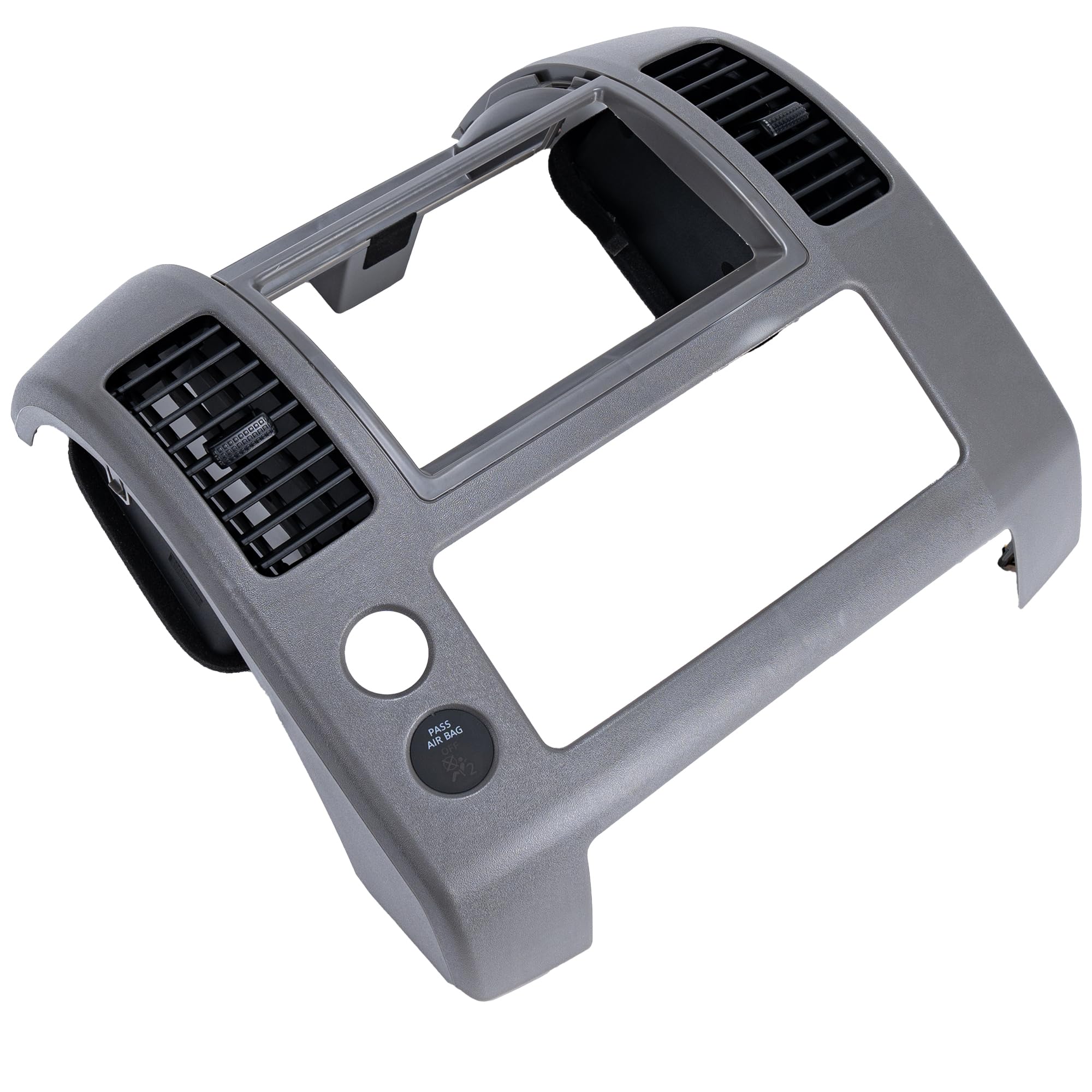 Photo 1 of Rldym Center Dash Console Instrument Panel Cluster Lid Bezel 68259-ZP16D Compatible with 2005-2020 Nissan Frontier, Replacement for 68259ZP16D, Center Dash Console Panel Trim (Gray)