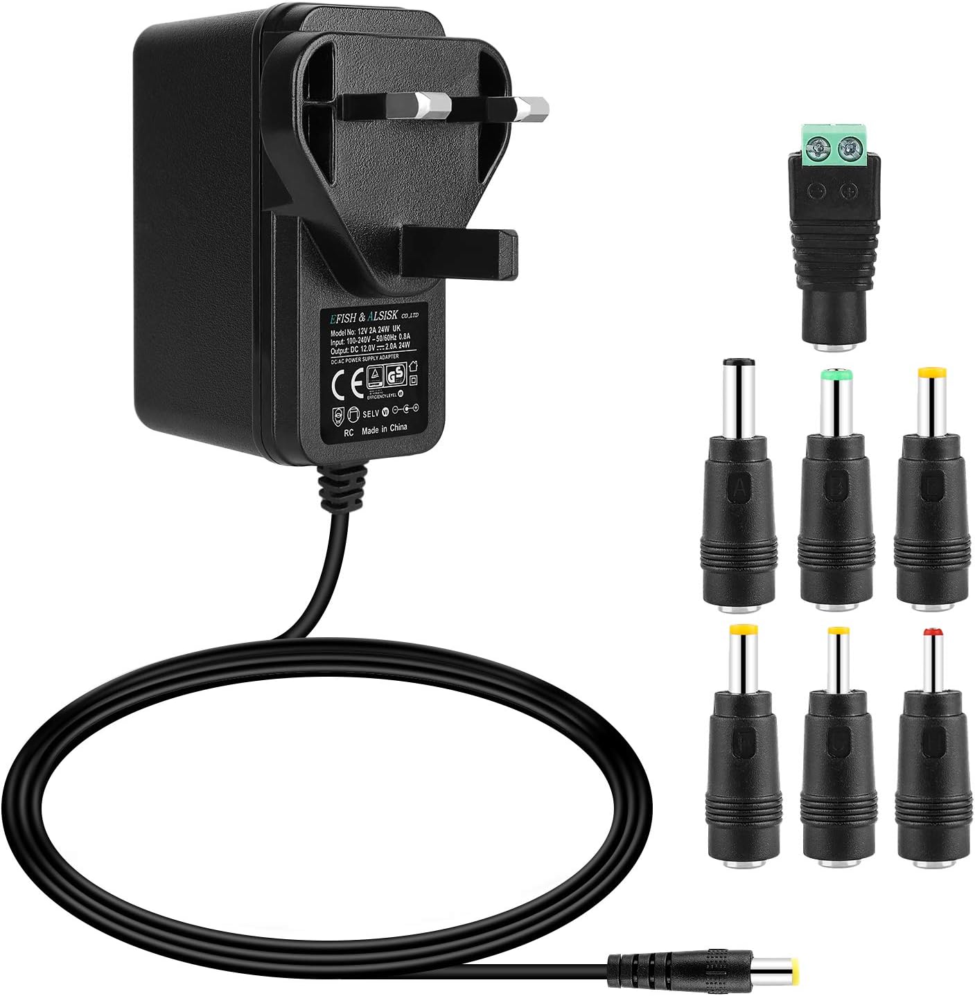 1000ma (1a) 12v 12w Regulated Switch Mode AC/DC Power Adaptor - Power Adaptors U