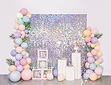Shimmer Wall Backdrop Silver Iridescent 3FTx4FT