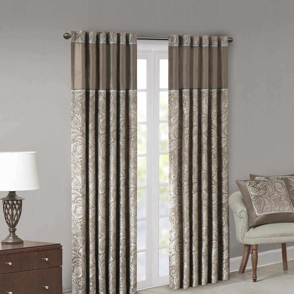 Best purple and chocolate brown kitchen curtains