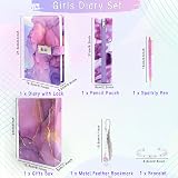 Xourspaty Secret Diary with Lock for Girls 8-14, Journal Gift Set view 2