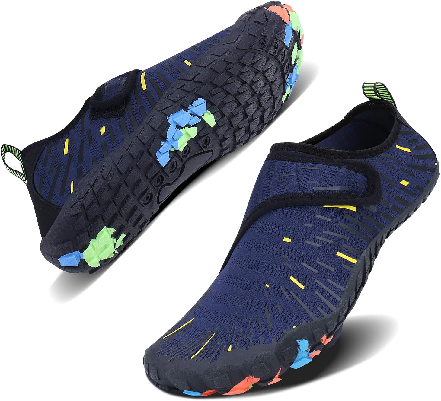 Wonesion Mens Womens Water Sport Shoes Quick Dry Aqua Socks Barefoot Outdoor Beach Swim Surf Pool Yoga Shoes