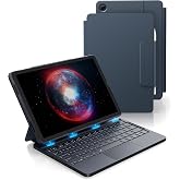Dexnor for Samsung Galaxy Tab A9+ Plus Case with Keyboard Ultra-Light | Ultra-portable, Magnetic Folio, Multi-Touch Trackpad, Backlit, Stylus Holder, for 11" Galaxy Tab A9+ Plus 2023, Blue