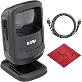 DS9208 Zebra Symbol 1D/2D Hands-Free Barcode Scanner, USB Cable Included | High Performance, Fast &amp; Accurate Scanning, Capture Mobile &amp; Paper Barcodes, Minimise Errors, Boosts Retail Productivity