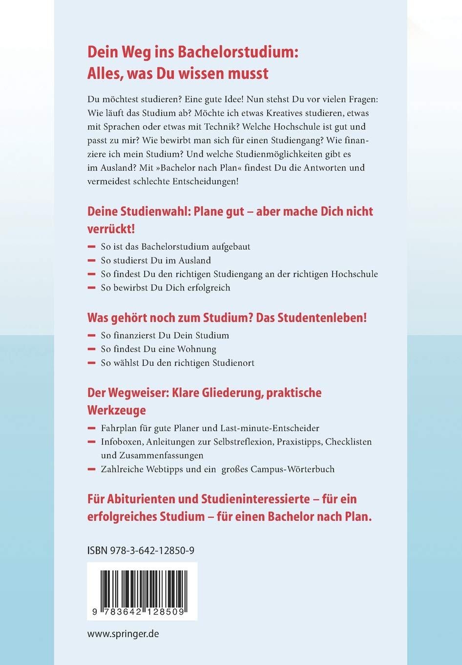 Bachelor Nach Plan Dein Weg Ins Studium Studienwahl Bewerbung Horndasch Sebastian Amazon De Bucher