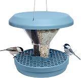 Swissinno Bird Feeders Hanging Station Davos No Mess Dual Chamber Seed Tray