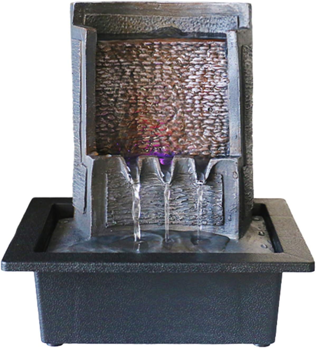 Tabletop Water Fountain,Zen Indoor Waterfall Fountain,Small Water