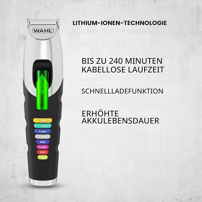 Color Trim Bartschneider mit farbcodierten Kämmen