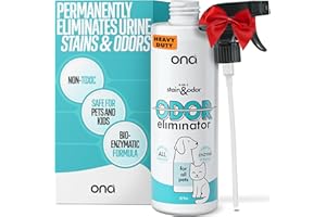 Ona Pet Stain & Odor Eliminator for Strong Odor, 16oz All-Natural Pet Urine Carpet Deodorizer for Home, Furniture, Dogs & Cats Air Freshener, Safe for Pets & Family, Fresh Pet Supplies Bathroom Spray