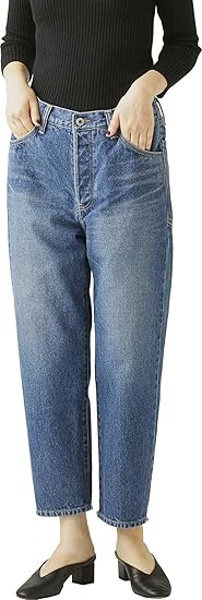 Johnbull ジョンブル レディース ジーンズ パンツ クロップドジーンズ クロップドデニム カットオフデニム アンクル リメイクジーンズ ユナイト テーパードジーンズ Zp086 15 ジーンズ 通販 Amazon