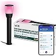 WiZ Elpas Bollard Smart WiFi Outdoor LED Path Light Starter Kit, Compatible with Alexa, Google Assistant and Siri Shortcuts, Bluetooth Compatible, No Hub Required