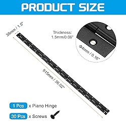 uxcell Piano Hinge, 36" Stainless Steel Continuous