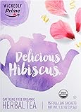 Wickedly Prime Organic Herbal Tea, Delicious Hibiscus, 15 count