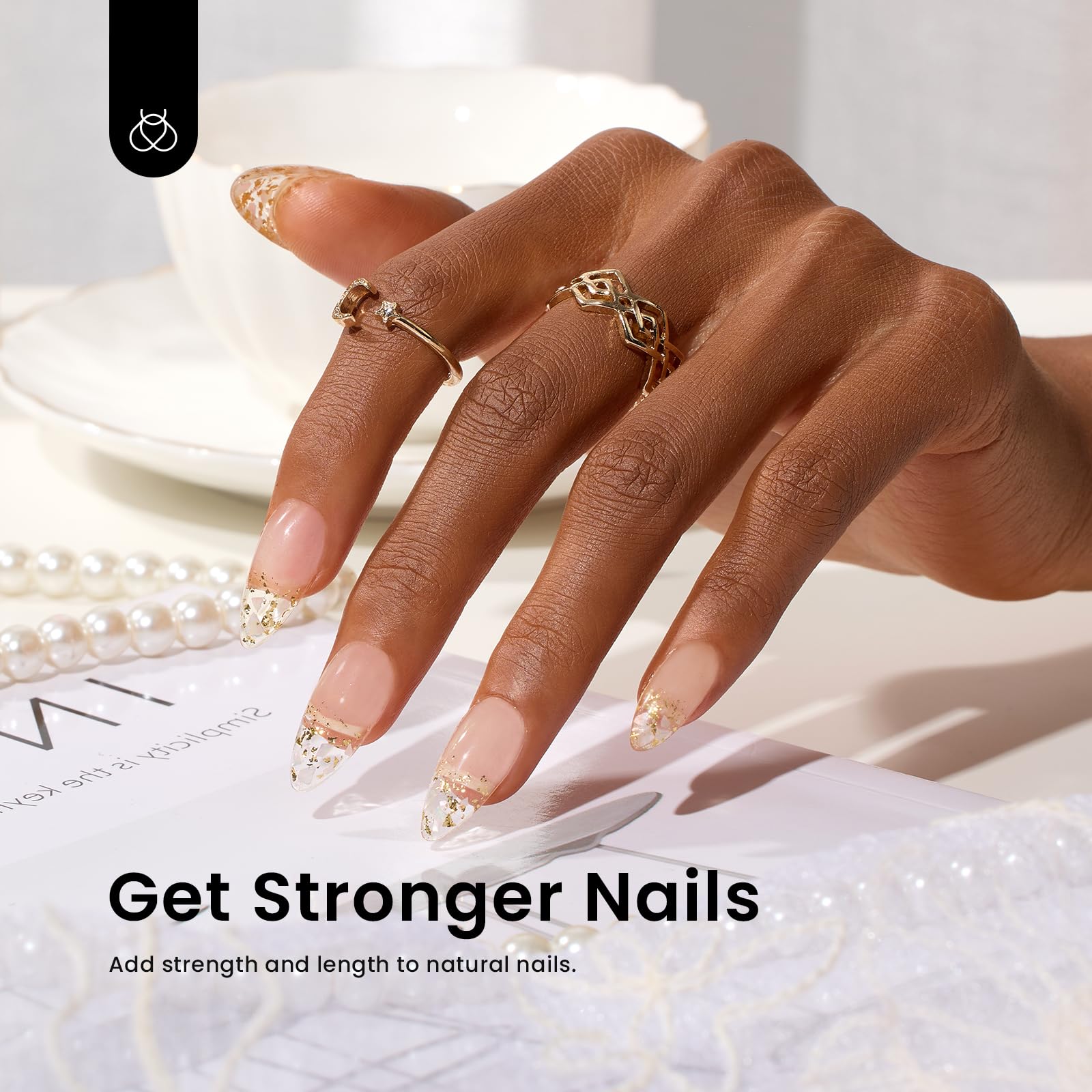 Beetles Builder Gel 7 in 1 Nail Builder Strengthener Gel Clear Color Builder Extension Nail Gel for Holiday Nail Art Design for Girls - Image 4