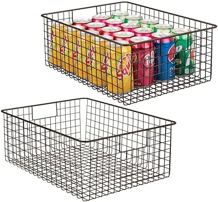 Cesta de almacenaje multiusos ancha para encimera etc Ideal como caja