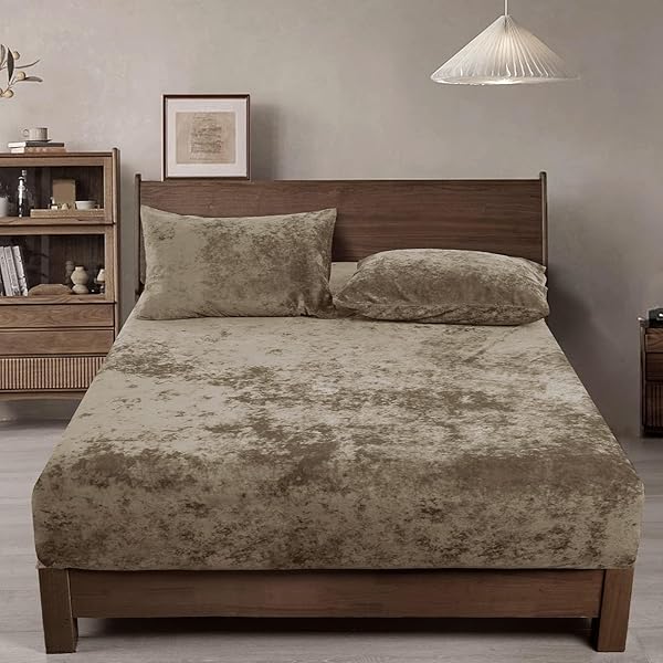PHF TRULY VELVET FITTED SHEET ONLY KING SIZE,...