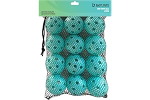 Bandit Sports Popper Plastic Baseballs, Made of Impact-Resistant and Rebounding Material, Perfect Practice Baseballs & Hittin