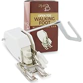 Madam Sew Open Toe Walking Foot for Quilting and Sewing Through Multiple Layers &amp; Match Prints | Walking Foot Sewing Machine for Low-Shank Sewing Machines | Brother, Singer, Janome, Babylock &amp; More